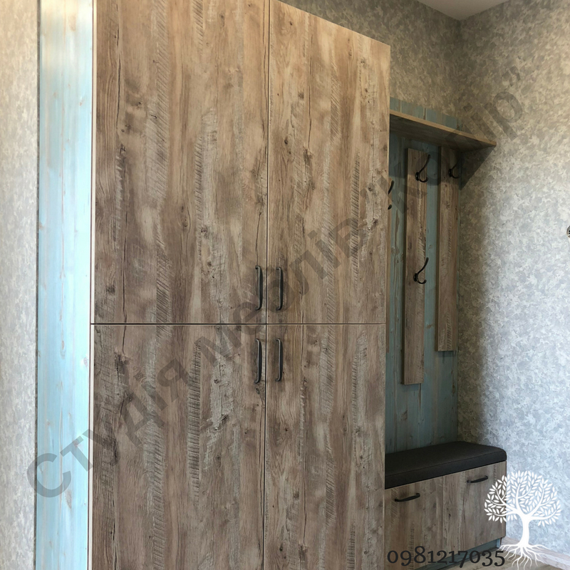 Відкривана шафа в коридор з гачками та сидінням під замовлення Київська обл